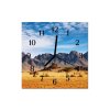 Nástěnné hodiny obrazové na skle  - Poušť