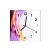 Nástěnné hodiny obrazové na skle - Abstrakt barevný