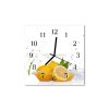 Nástěnné hodiny obrazové na skle - Citrony