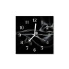 Nástěnné hodiny obrazové na skle - Design černý