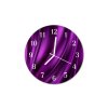 Nástěnné hodiny obrazové na skle - Design fialový