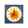 Nástěnné hodiny obrazové na skle - Gerbera