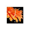 Nástěnné hodiny obrazové na skle - Gerbera I
