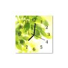 Nástěnné hodiny obrazové na skle - Listí