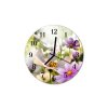 Nástěnné hodiny obrazové na skle - Luční kvítí