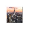 Nástěnné hodiny obrazové na skle - Město