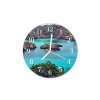 Nástěnné hodiny obrazové na skle - Mořská krajina