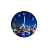 Nástěnné hodiny obrazové na skle - Noční město