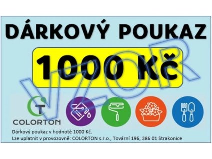 DÁRKOVÉ POUKAZY (200 Kč, 500 Kč, 1000 Kč)