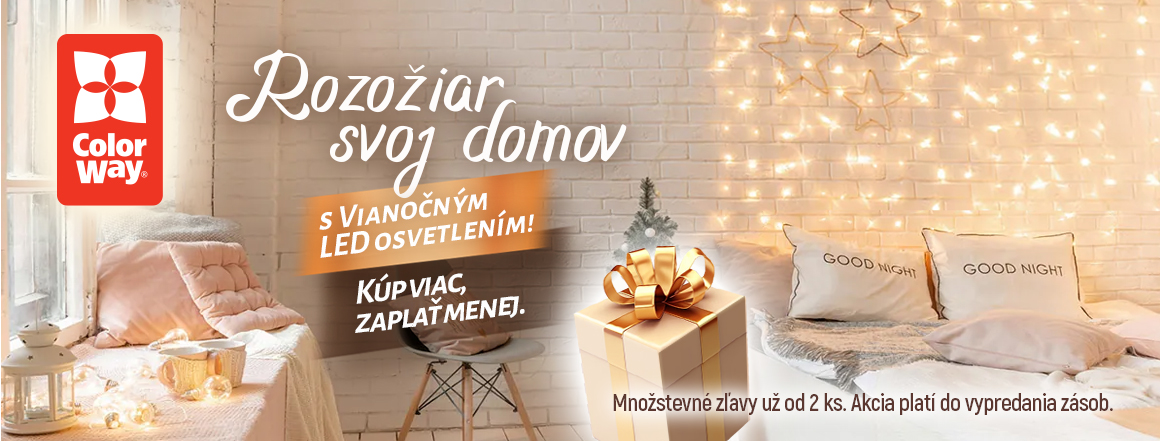 Množstevné zľavy na Vianočné LED osvetlenie