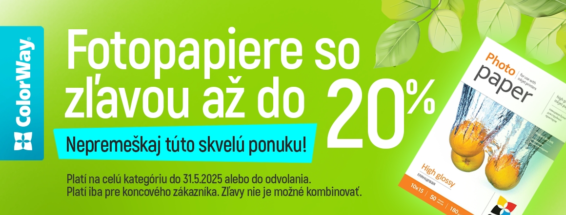 Fotopapiere so zľavou až do 20%