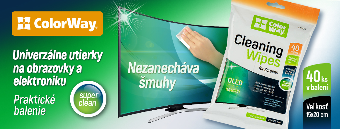 Colorway LCD and TFT Cleaning Wipes 40pcs (CW-1074)