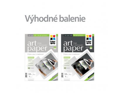 Nažehľovací papier CW 120g/m²,A4, 2x5ks (svetlý + tmavý) - set