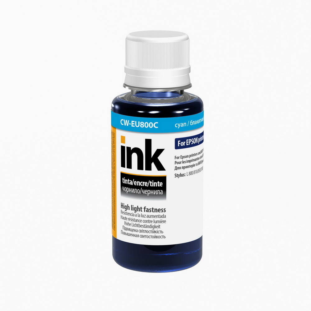 ColorWay Atrament Epson UV odolný 100ml - cyan (pre 6-farebné tlačiarne)