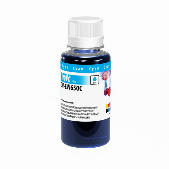 ColorWay Atrament Epson Cyan - 100ml (pre 6-farebné tlačiarne)