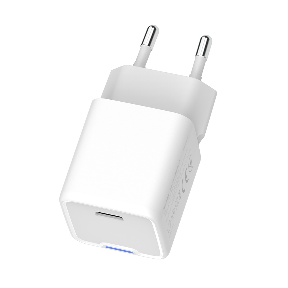 ColorWay AC nabíjačka, GaN Mini 25W PD Port, PPS, USB-C, biela (CW-CHS052PD-WT)