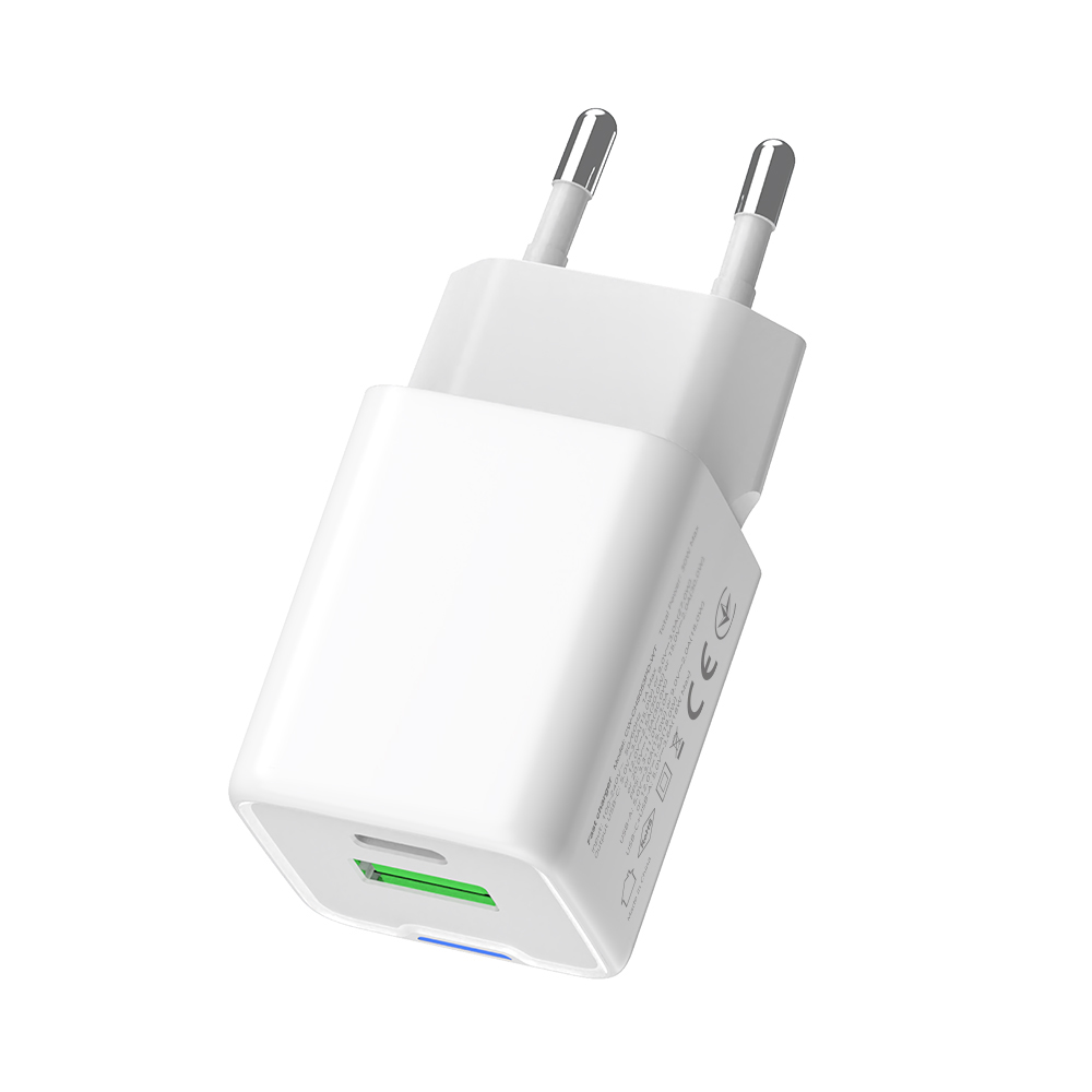 ColorWay AC nabíjačka GaN Mini 35W PD Port PPS USB (Type-C PD + USB QC4.0) biela (CW-CHS055PD-WT)