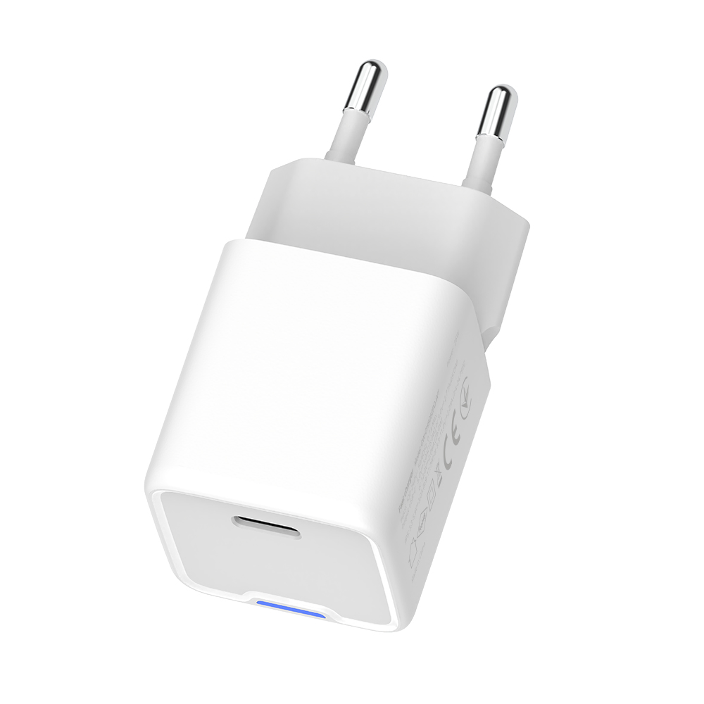 ColorWay USB Nabíjačka GaN Mini 20W PD Port PPS USB-C, biela (CW-CHS059PD-WT)