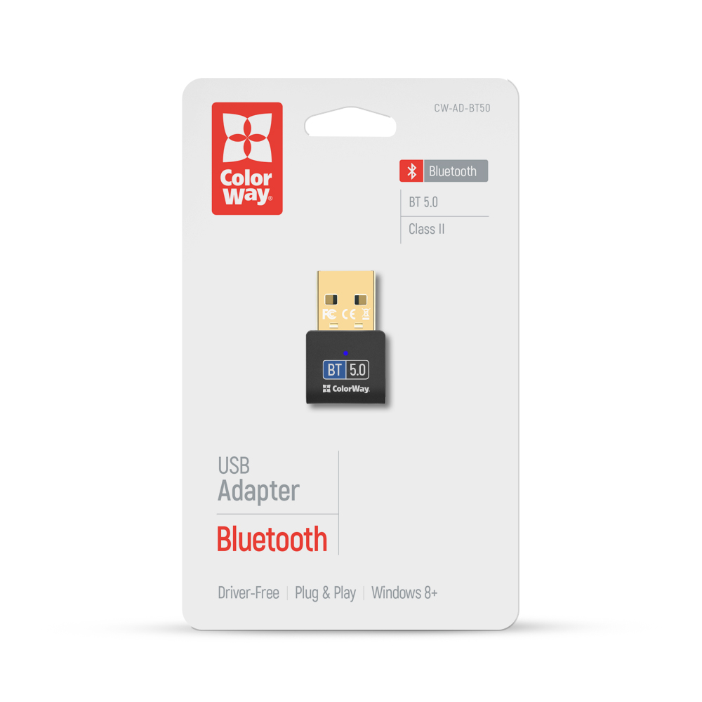

ColorWay Bluetooth Adaptér BT 5.0 USB (CW-AD-BT50)