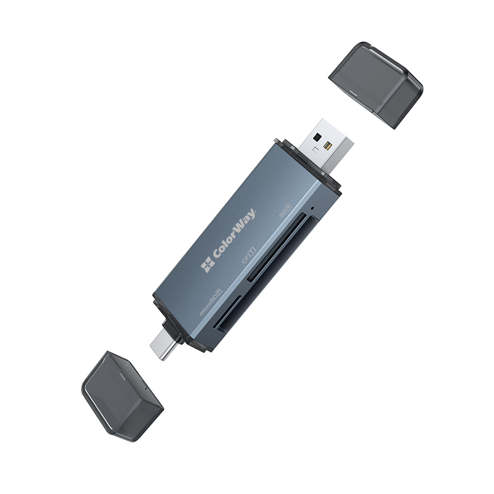 ColorWay USB 2.0/USB-C na CF/SD/MicroSD (CW-CR-01)