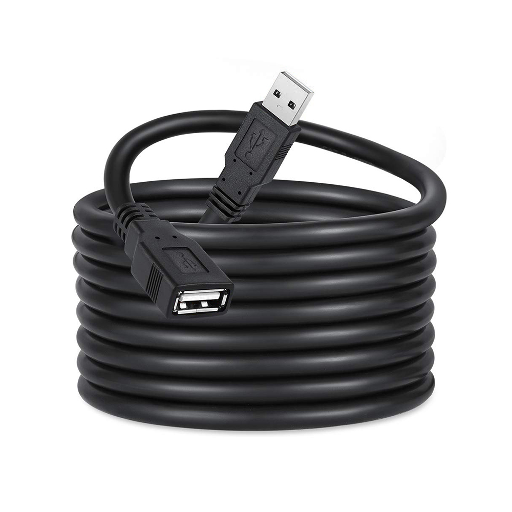 Predlžovací kábel ColorWay USB 2.0 AM/AF, 1,8 m čierny (CW-CBUF076-BK)
