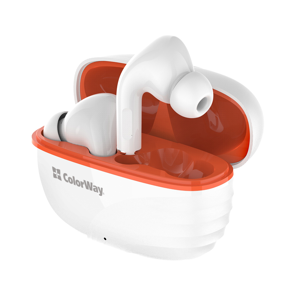 Bezdrôtové slúchadlá ColorWay Slim TWS-5 Earbuds biele (CW-TWS5WT)