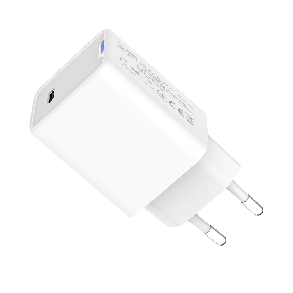 ColorWay GaN Mini 65W PD PPS USB-C biela (CW-CHS049PD-WT)