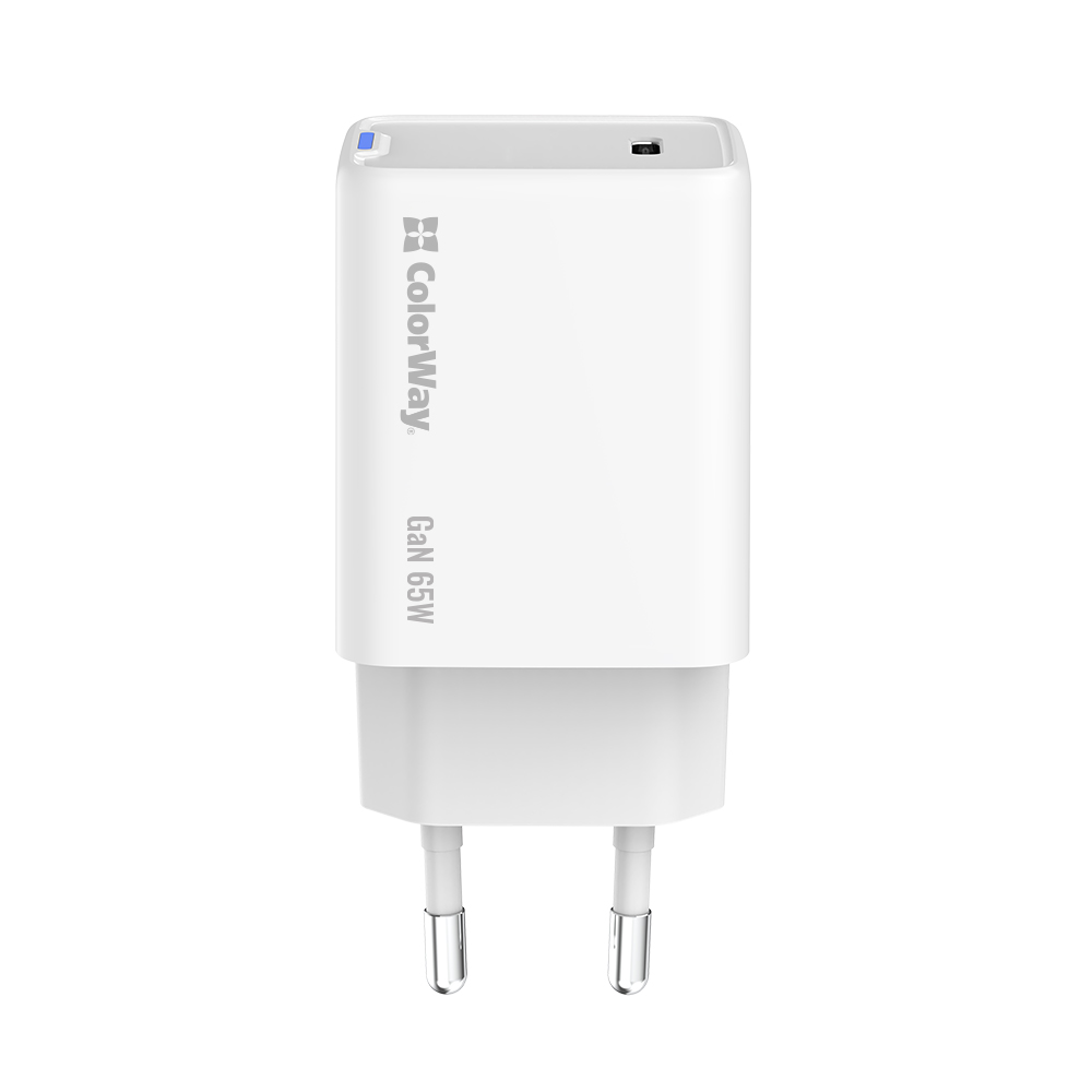ColorWay GaN Mini 65W PD PPS USB-C biela (CW-CHS049PD-WT)