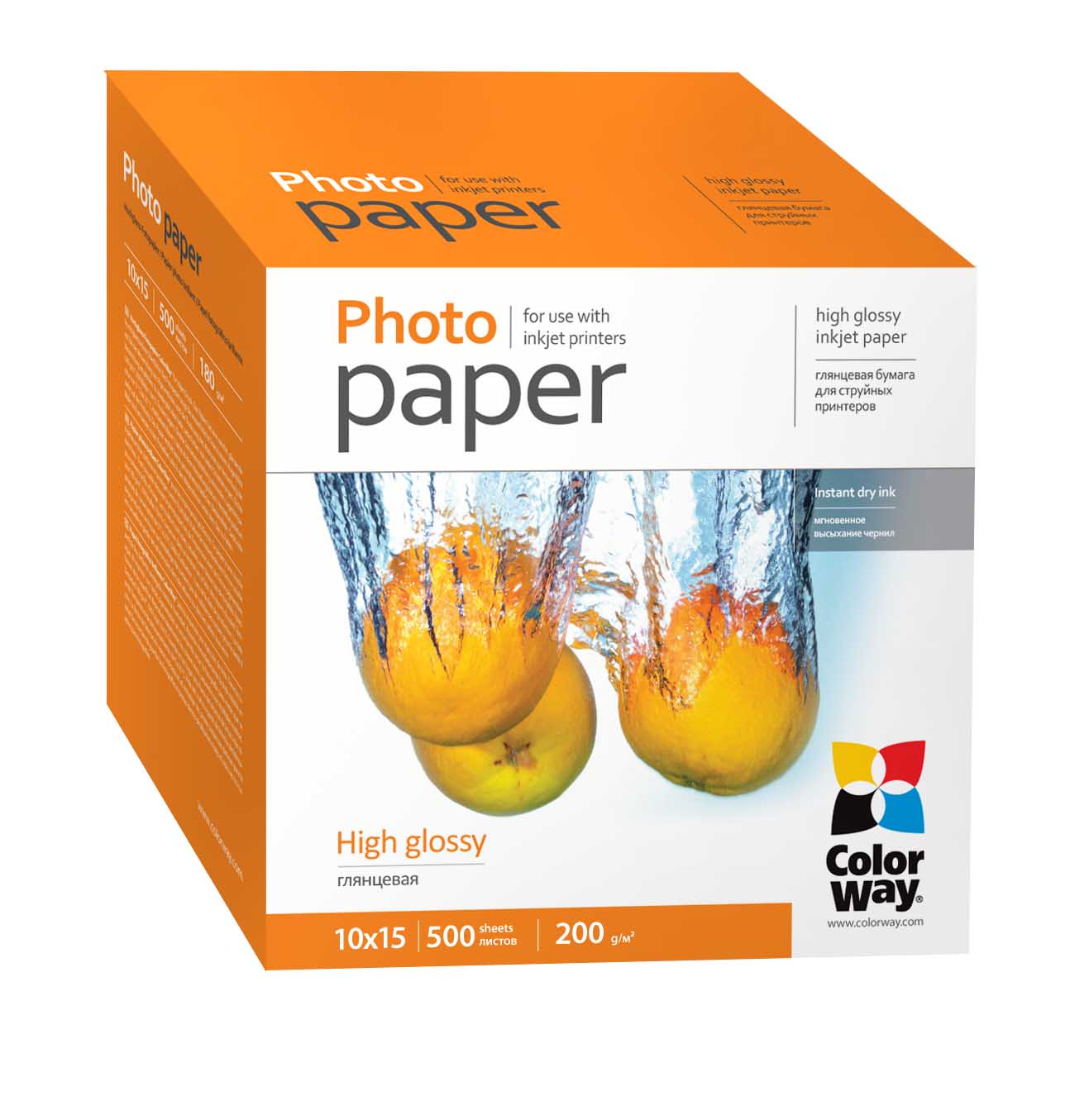 Fotopapier ColorWay Vysoko lesklý 200g/m²,500ks,10x15 (PG2005004R)