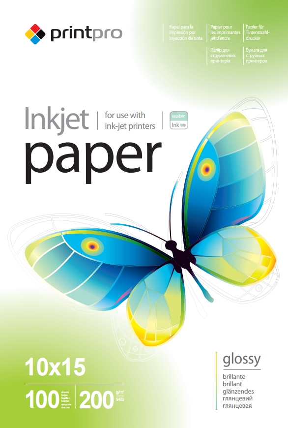 Fotopapier PrintPro Vysoko lesklý 200g/m²,100ks,10x15 (PGE2001004R)