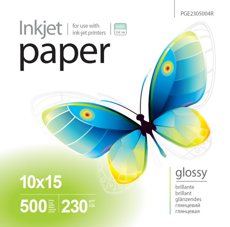 PrintPro Fotopapier PP Vysoko lesklý 230g/m²,500ks,10x15