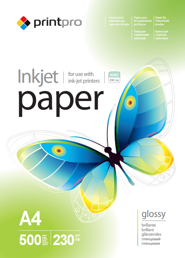 Fotopapier PrintPro Vysoko lesklý 230g/m²,500ks,A4 (PGE230500A4)