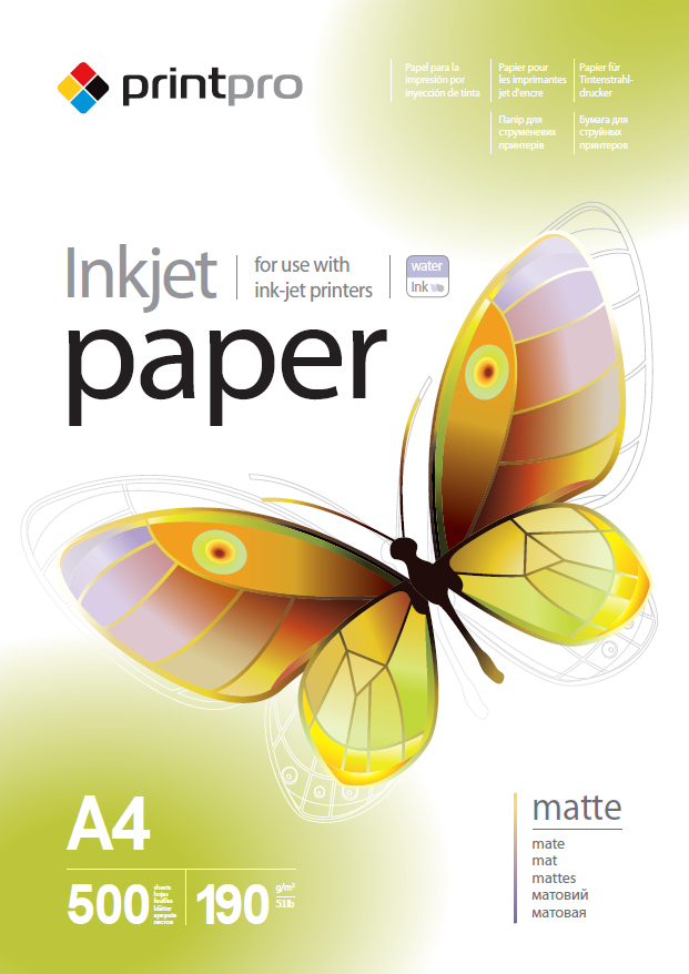 

Fotopapier PrintPro matný 190g/m²,500ks,A4 (PME190500A4)