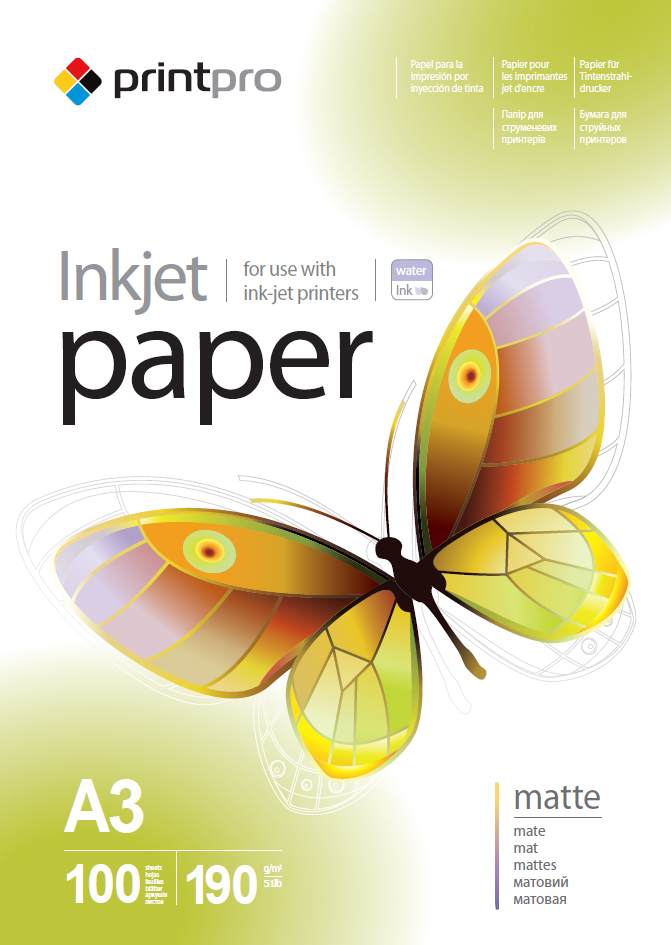 Fotopapier PrintPro matný 190g/m²,100ks,A3