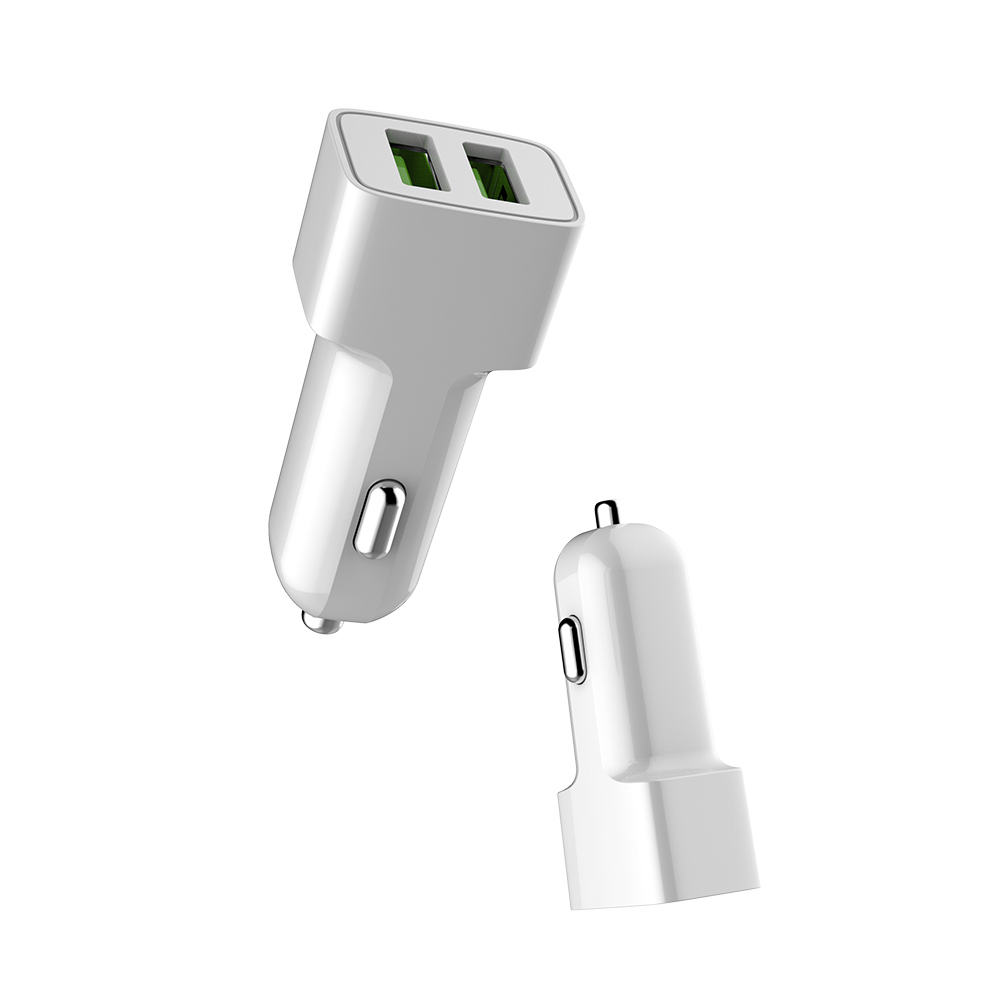 ColorWay Nabíjačka do Auta CW 2xUSB AUTO ID 2.4A, 12W, biela (CW-CHA009-WT)