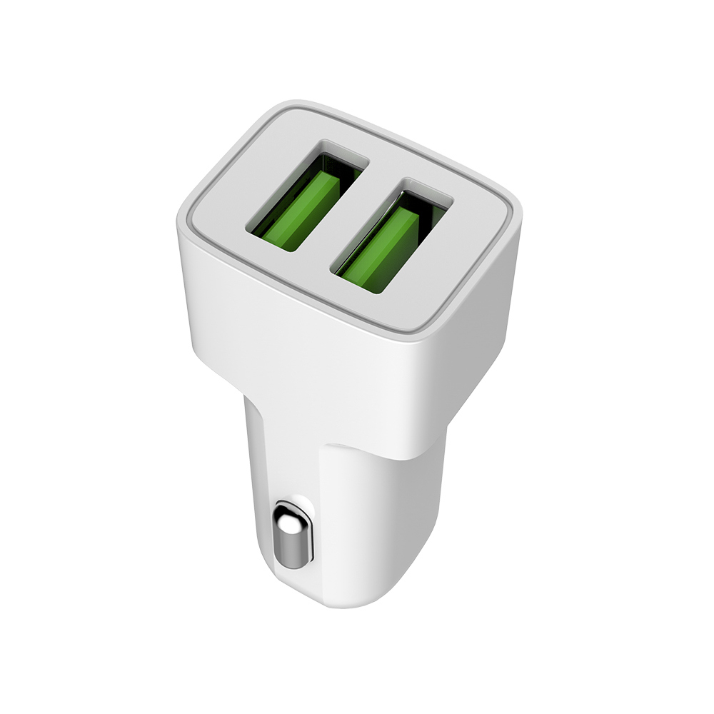 ColorWay Nabíjačka do Auta CW 2xUSB AUTO ID 2.4A, 12W, biela (CW-CHA009-WT)