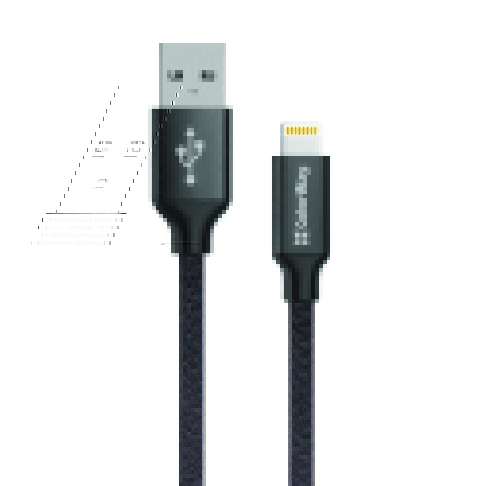 ColorWay Kábel USB Apple Lightning 2.1A 1m, čierny (CW-CBUL004-BK)