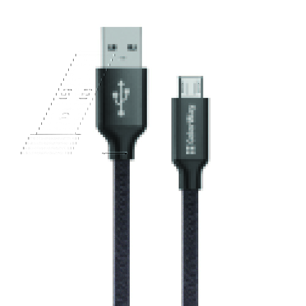 ColorWay Kábel USB MicroUSB 2.1A 1m, čierny (CW-CBUM002-BK)