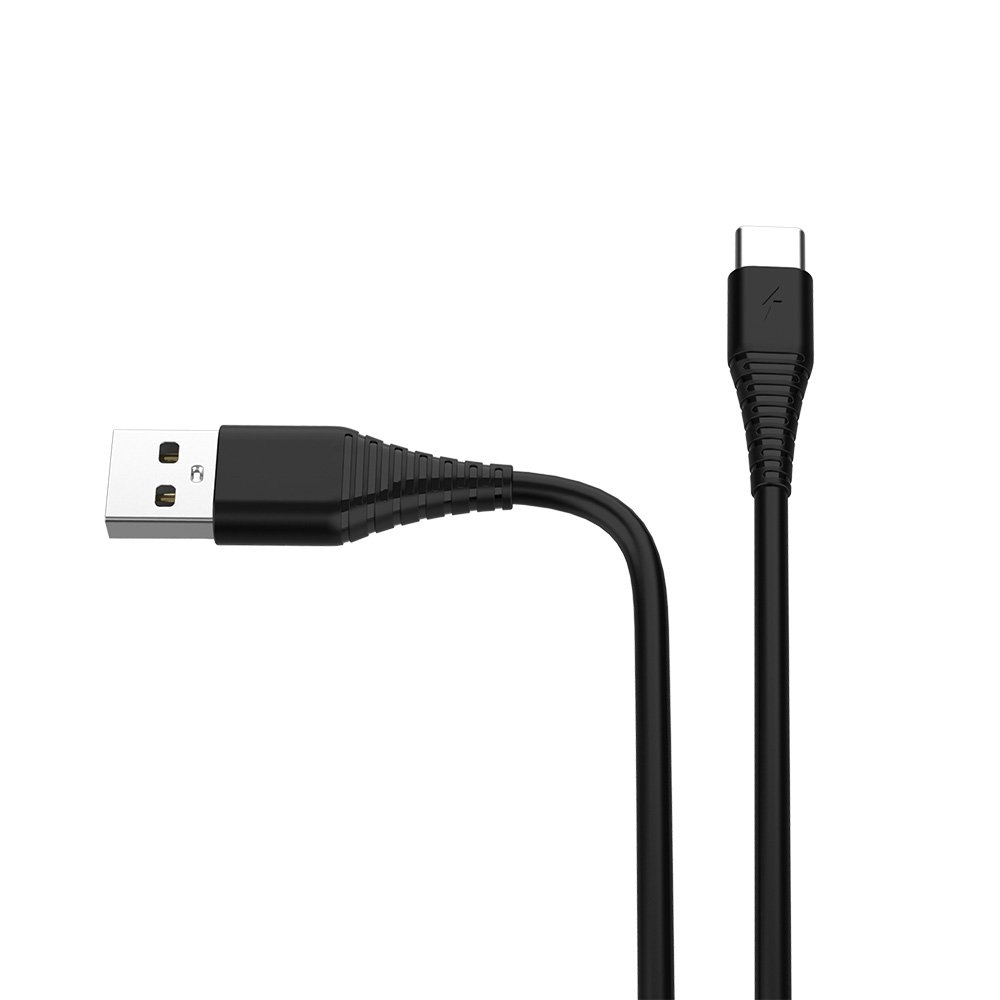 ColorWay Kábel USB Type-C (PVC) 2.4A, 1m, black (CW-CBUC026-BK)