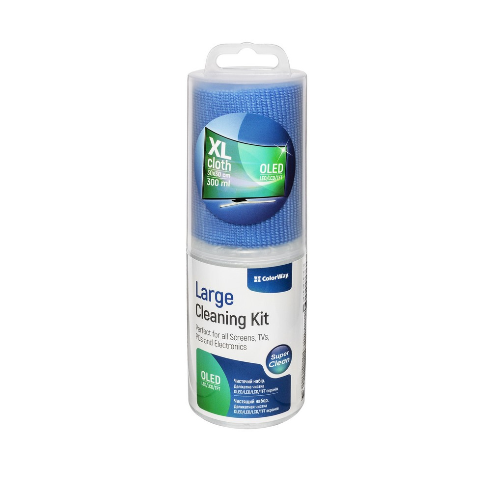 Čistiaca sada ColorWay XL (300ml roztok + 30x30cm utierka) na elektroniku (CW-5230)