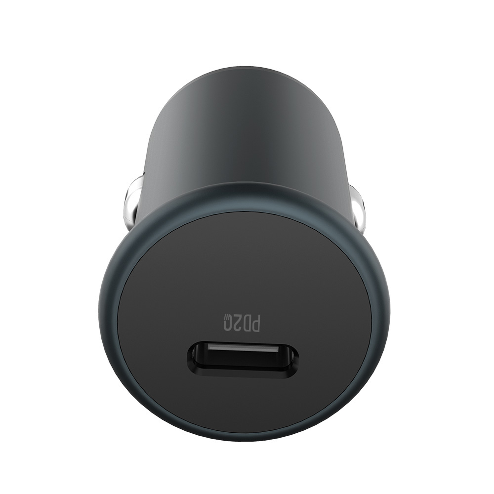 Nabíjačka do Auta ColorWay 1x USB Power Delivery port TYPE-C, šedá (CW-CHA028PD-GR)