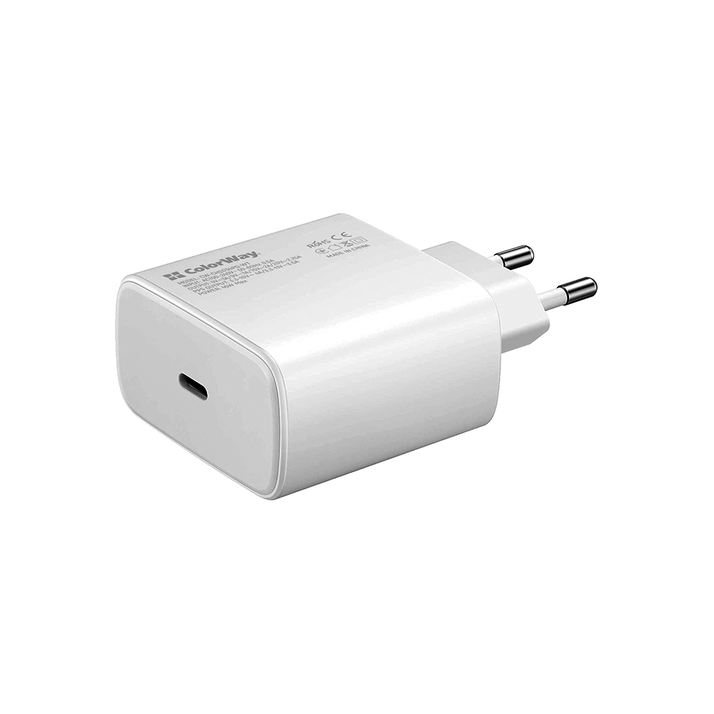 AC nabíjačka ColorWay s Power Delivery port PPS USB Type-C, 45W, biela, (CW-CHS034PD-WT)