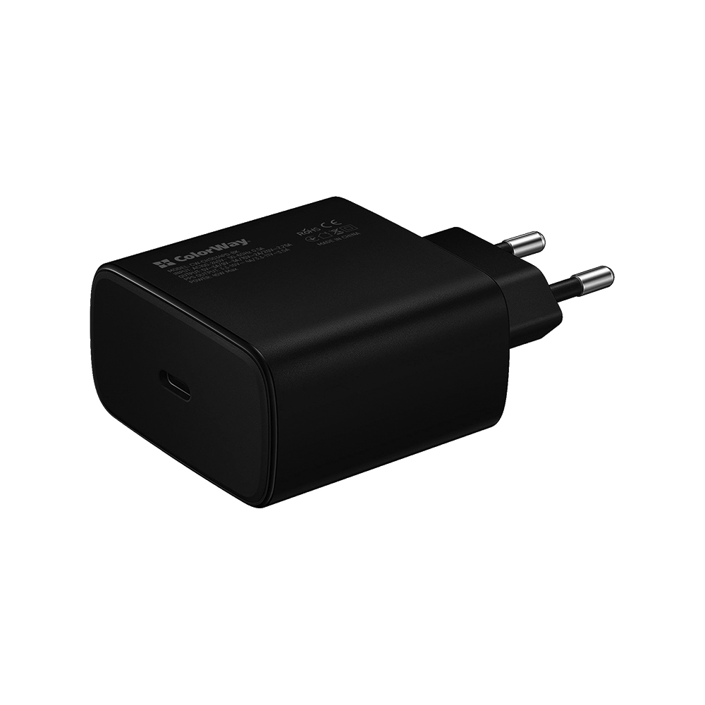 AC nabíjačka ColorWay s Power Delivery port PPS USB Type-C, 45W, čierna, (CW-CHS034PD-BK)