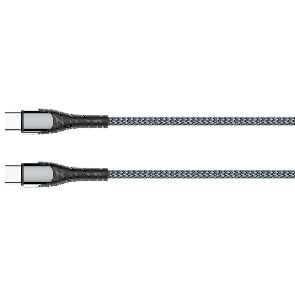 Kábel Colorway TypeC - Type-C (PD Fast Charging 65W) 3.0А 2m- šedý (CW-CBPDCC039-GR)