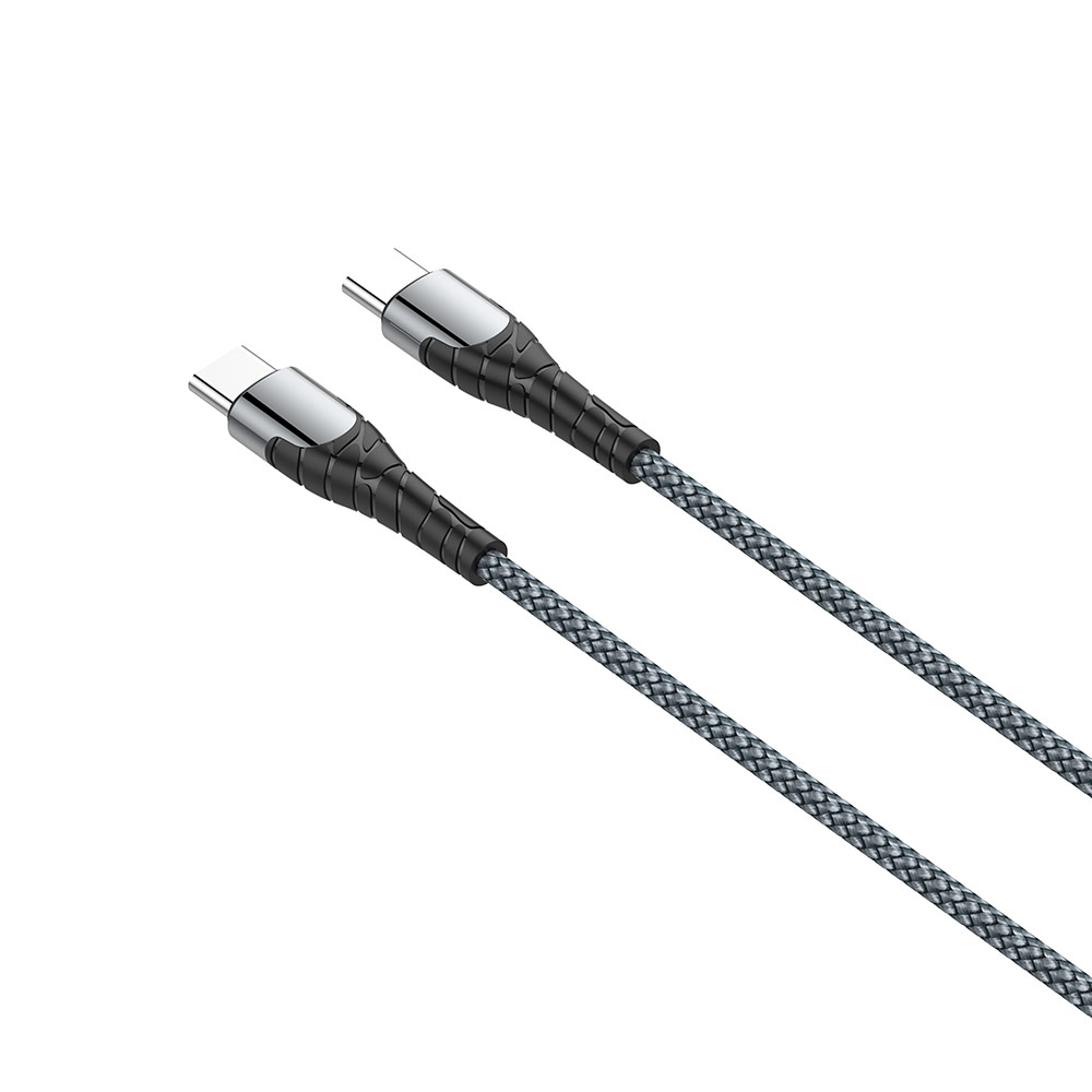 Kábel Colorway TypeC - Type-C (PD Fast Charging 65W) 3.0А 2m- šedý (CW-CBPDCC039-GR)