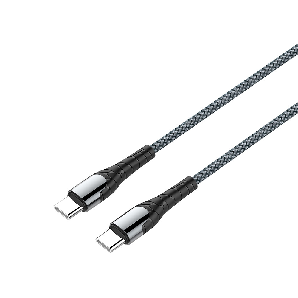 Kábel Colorway TypeC - Type-C (PD Fast Charging 65W) 3.0А 2m- šedý (CW-CBPDCC039-GR)