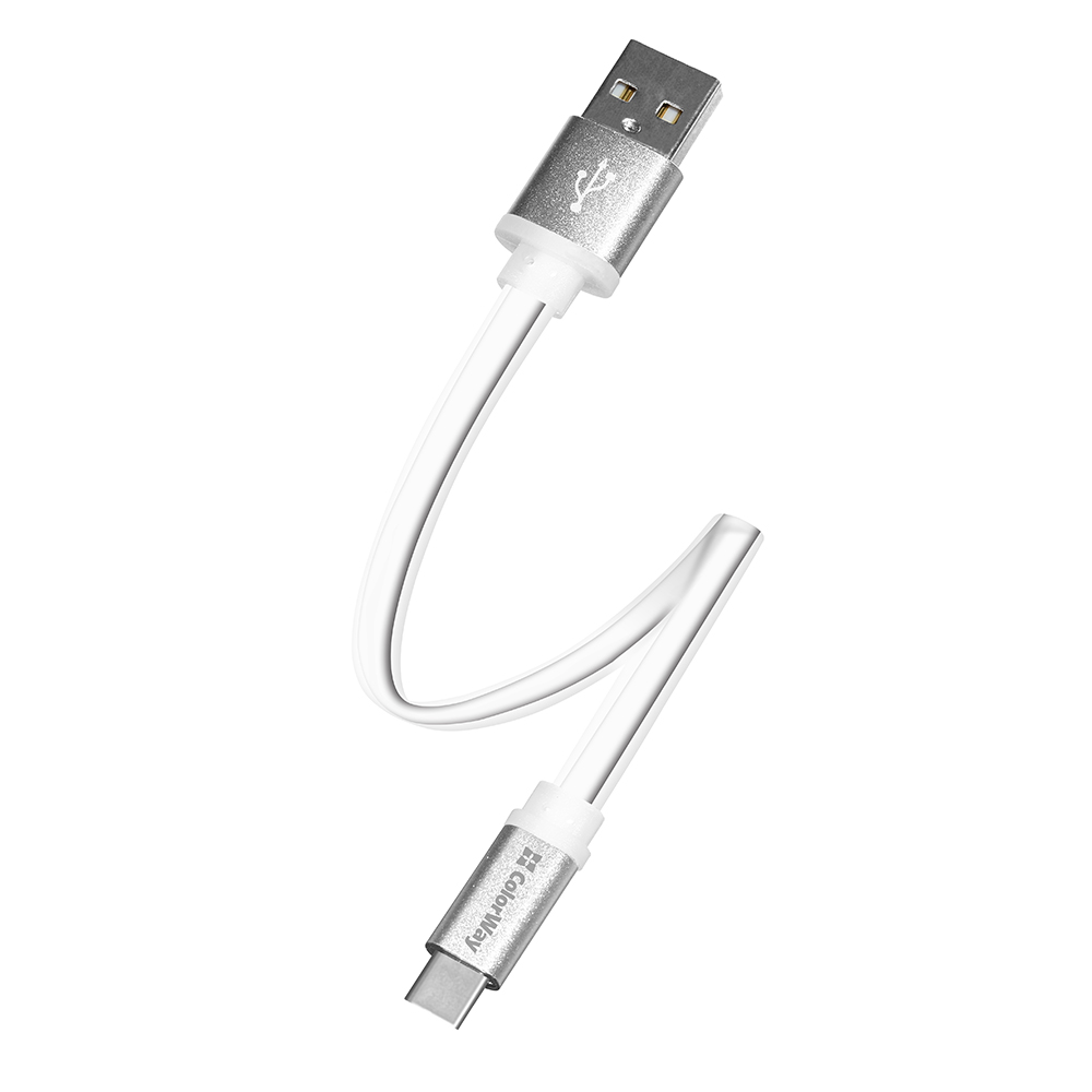 ColorWay Kábel USB Type-C 2.0A 25cm, white (CW-CBUC001-WH)