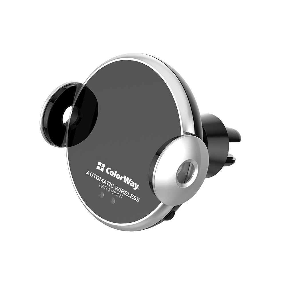 ColorWay Držiak do auta so zabudovanou bezdrôtovou nabíjačkou AutoSense 10W, čierny (CW-CHAW035Q-BK)