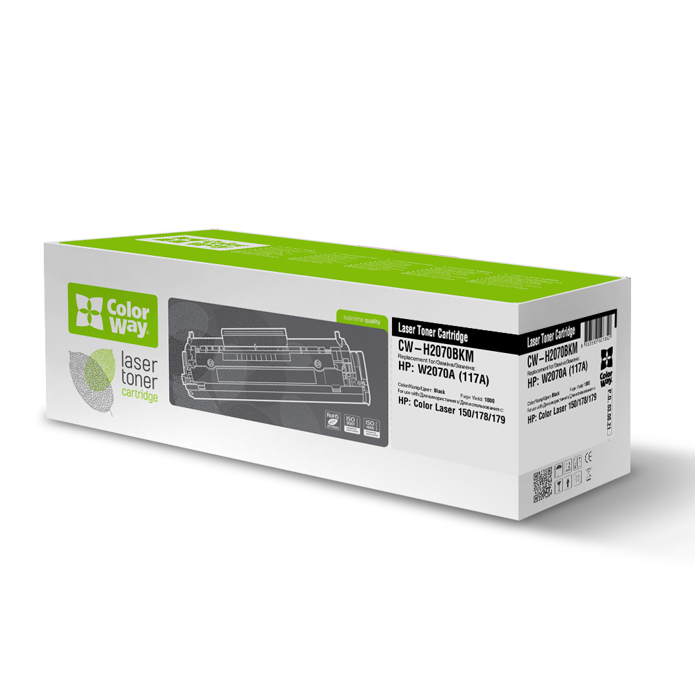 ColorWay HP W2070A (117A) bez čipu Standard Black - kompatibilný