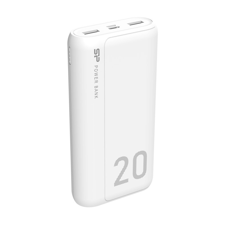 

PowerBank Silicon Power GS15 20000mAh (SP20KMAPBKGS150W) - biely